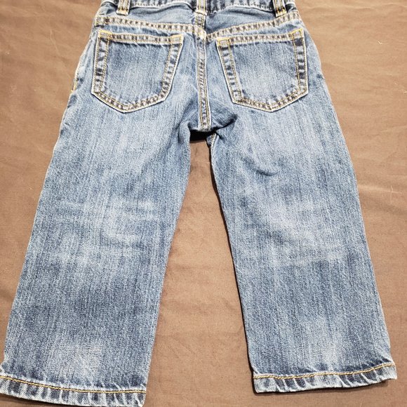 Baby Gap Jeans Straight Fit With Embroidered Patch's Pee Wee League 18-24 Months - Picture 2 of 6
